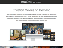 Tablet Screenshot of christiancinema.com